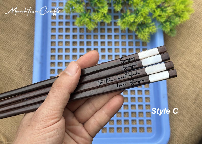 personalized engraved chopsticks set father day gift with chopstick rest,custom wedding chopsticks favor,mother day,korea japanese chopstick image 17