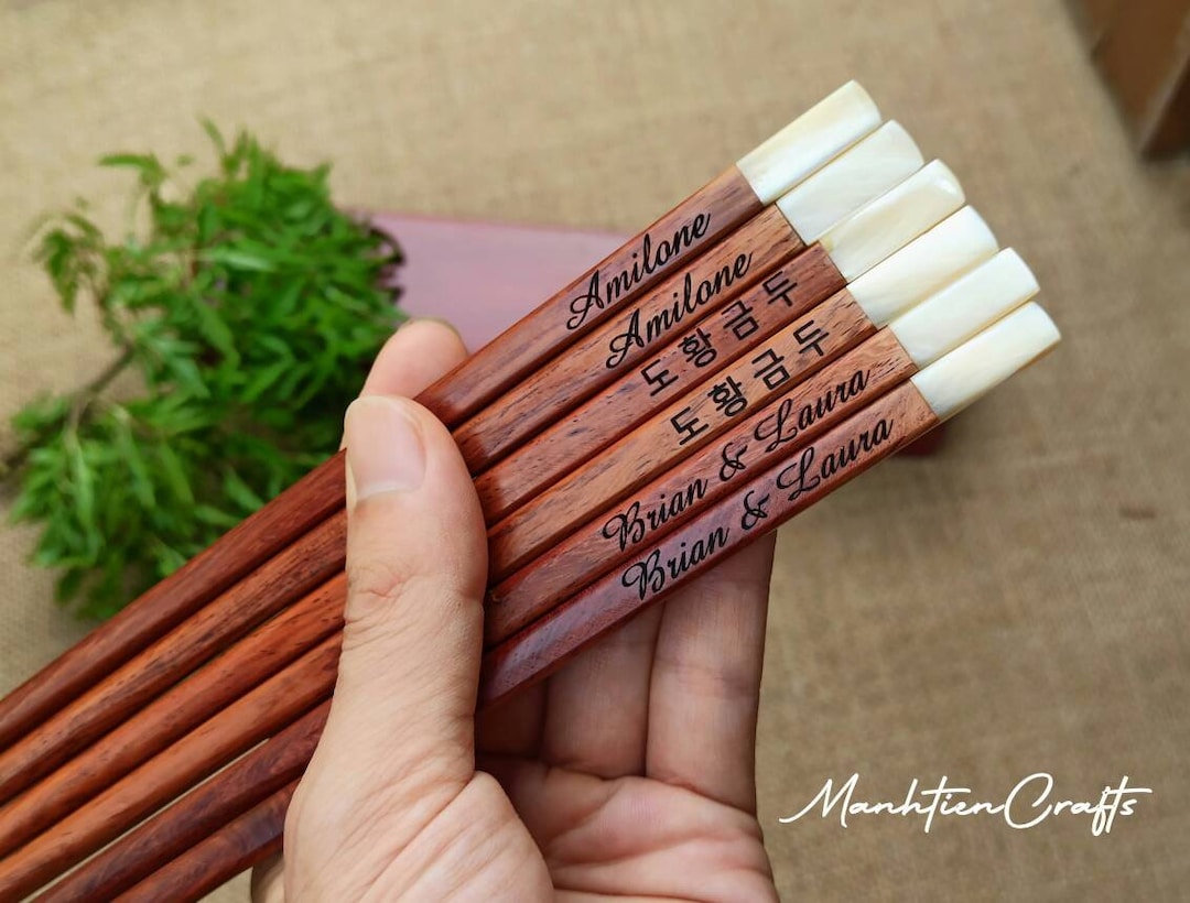 Custom Engraved Chopsticks Personalized Christmas Gifts With Chopstick