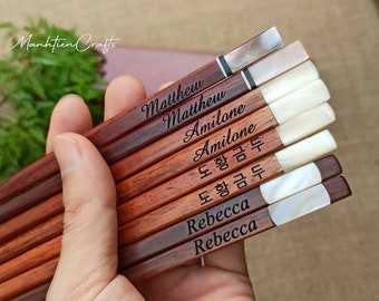 personalized engraved chopsticks set Christmas gifts with chopstick rest,custom wedding chopsticks favor,korea-japanese chopsticks G