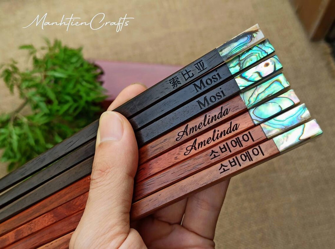 Personalized Engraved Chopsticks Set Christmas Gifts With Chopstick