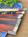 personalized engraved chopsticks set father day gift with chopstick rest,custom wedding chopsticks favor,mother day,korea japanese chopstick