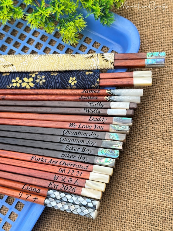 personalized engraved chopsticks set father day gift with chopstick rest,custom wedding chopsticks favor,mother day,korea japanese chopstick