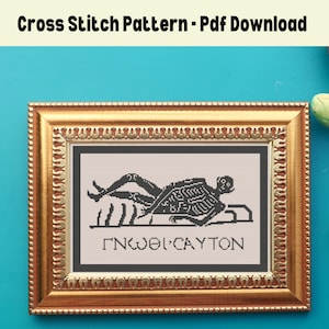 PDF Cross Stitch Pattern Know Thyself Mosaic
