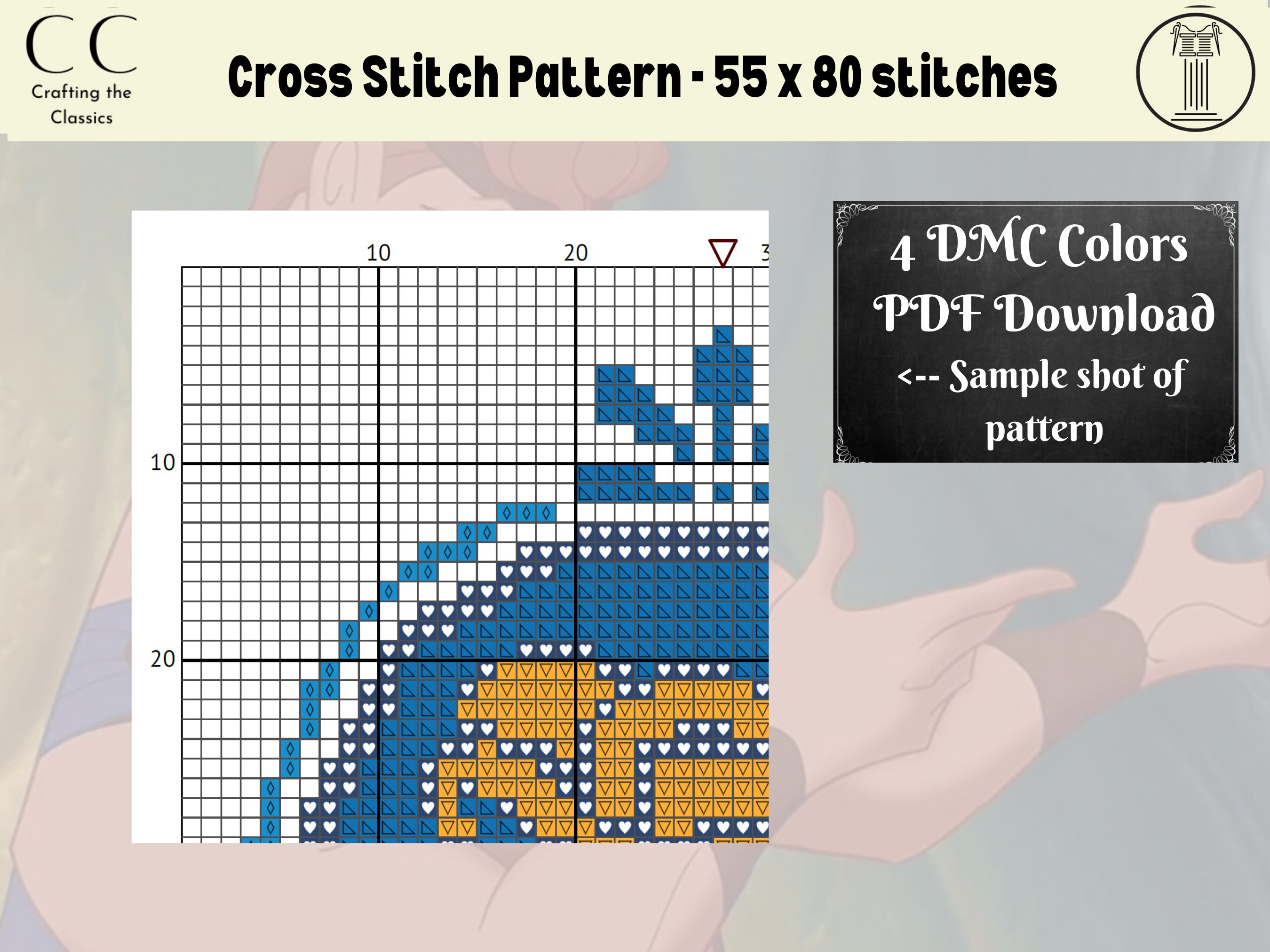 Hercules Pattern Hercules Cross Stitch Pattern - Etsy