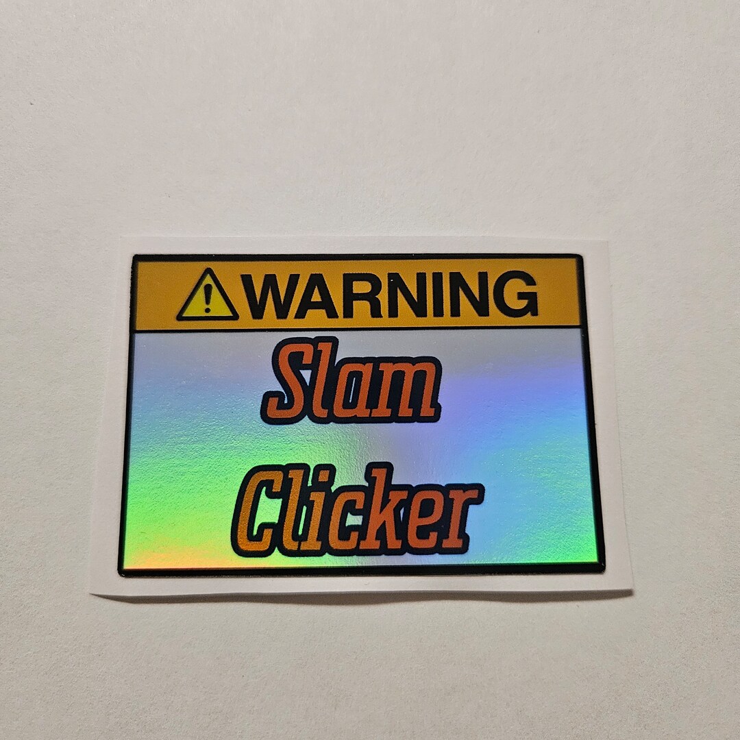 Slam Clicker Sticker - Etsy