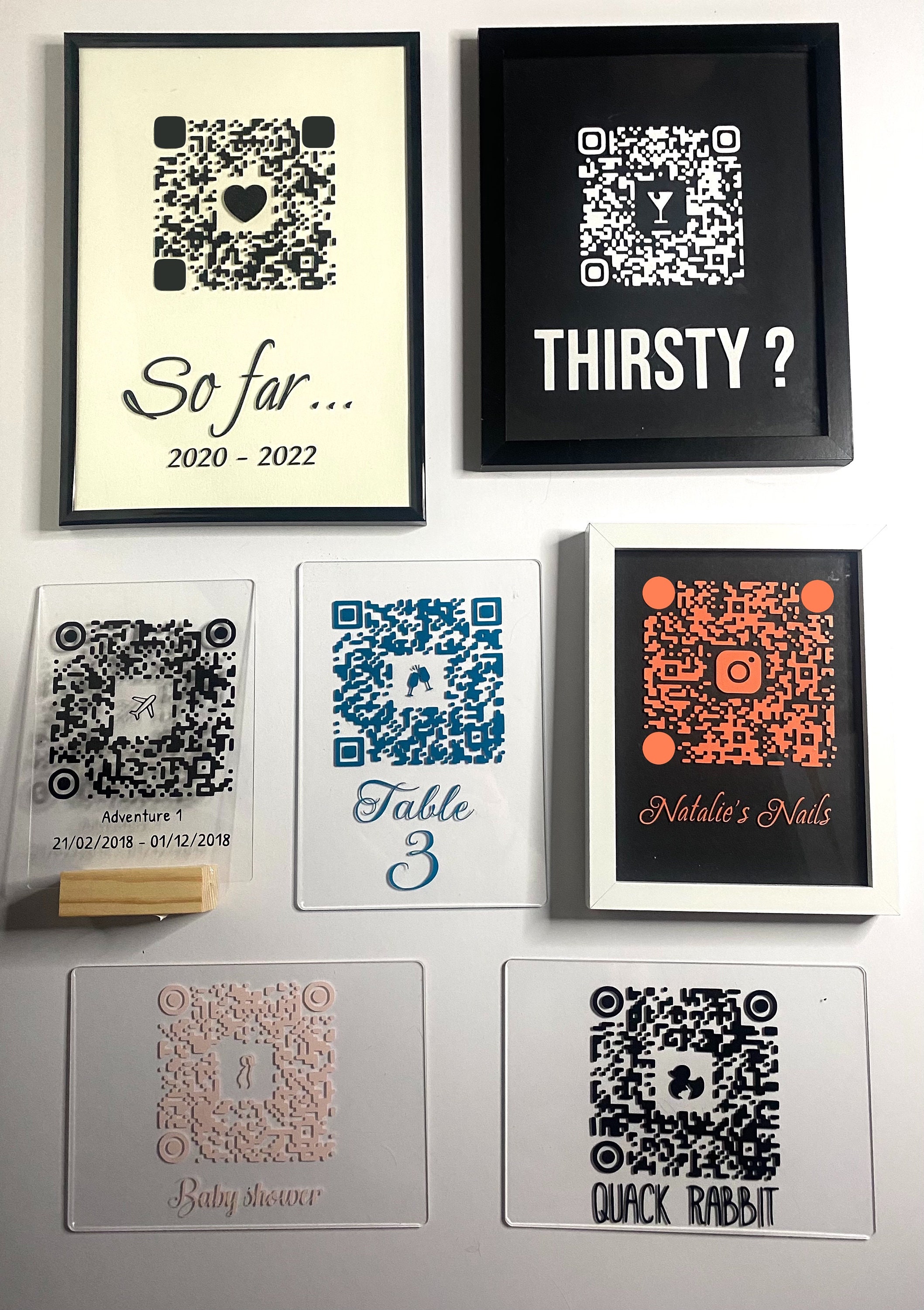 Personalised QR Code Photo Etsy