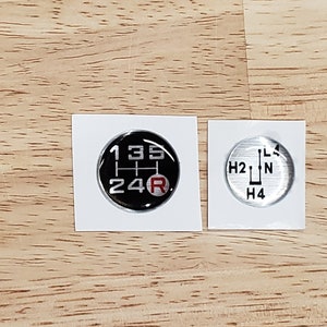 Toyota .97" Shift Knob Coin / .85" 4x4 shift knob coin (for select models)  sticker, label, decal, badge, insert logo