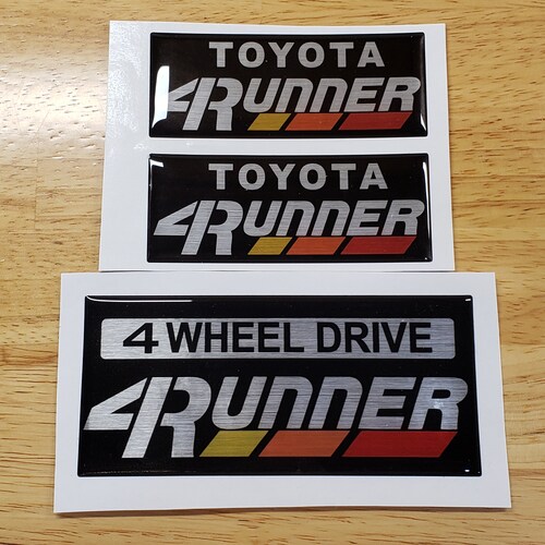 Toyota First Gen 4runner Tailgate Badge Labels Sticker Label Etsy