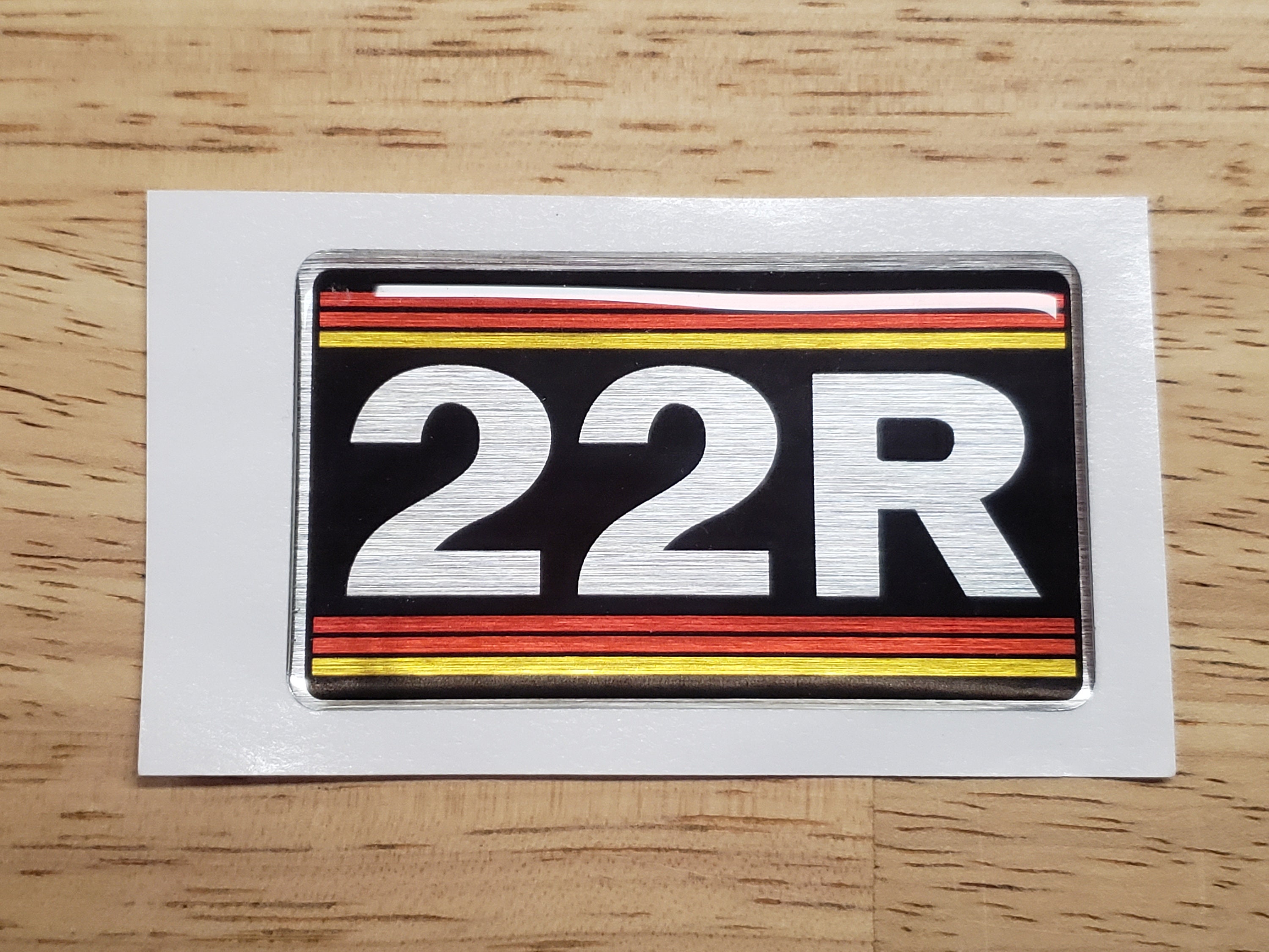 TOYOTA 22R-E 22RE Sticker / Decal Pickup Truck Celica Valve Cover - Foto 2