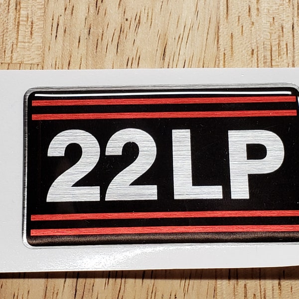 Toyota 22LP (Liquid Propane) "Domed" Valve Cover Labels sticker, label, decal