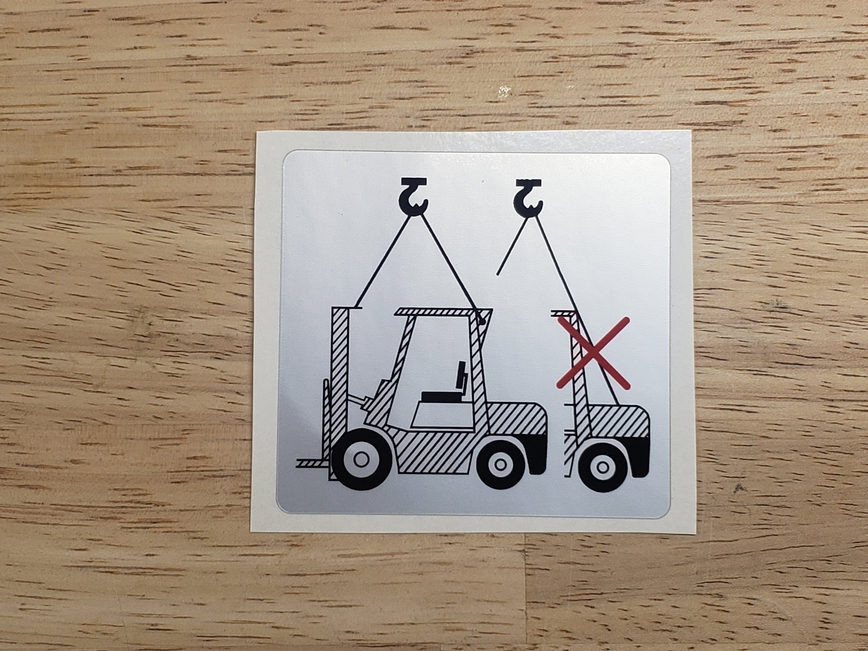 Forklift Lift Points Sticker, Label, Decal - Etsy