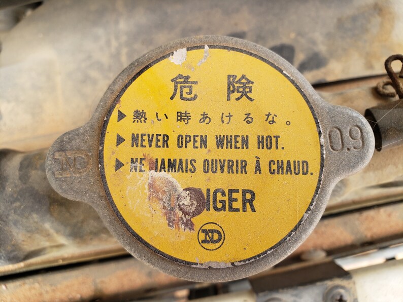 Toyota Radiator Cap Sticker Label Decal 2 Round Etsy