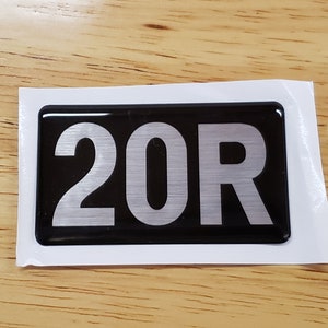 Toyota 20R "Domed" Valve Cover Labels sticker, label, decal