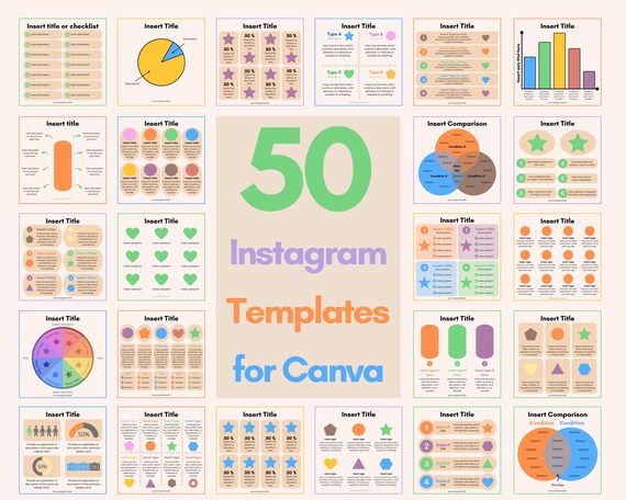 50 Canva Templates & Infographics | Instagram Posts | Therapists | Coaches | Mental Health Professionals | Psychology