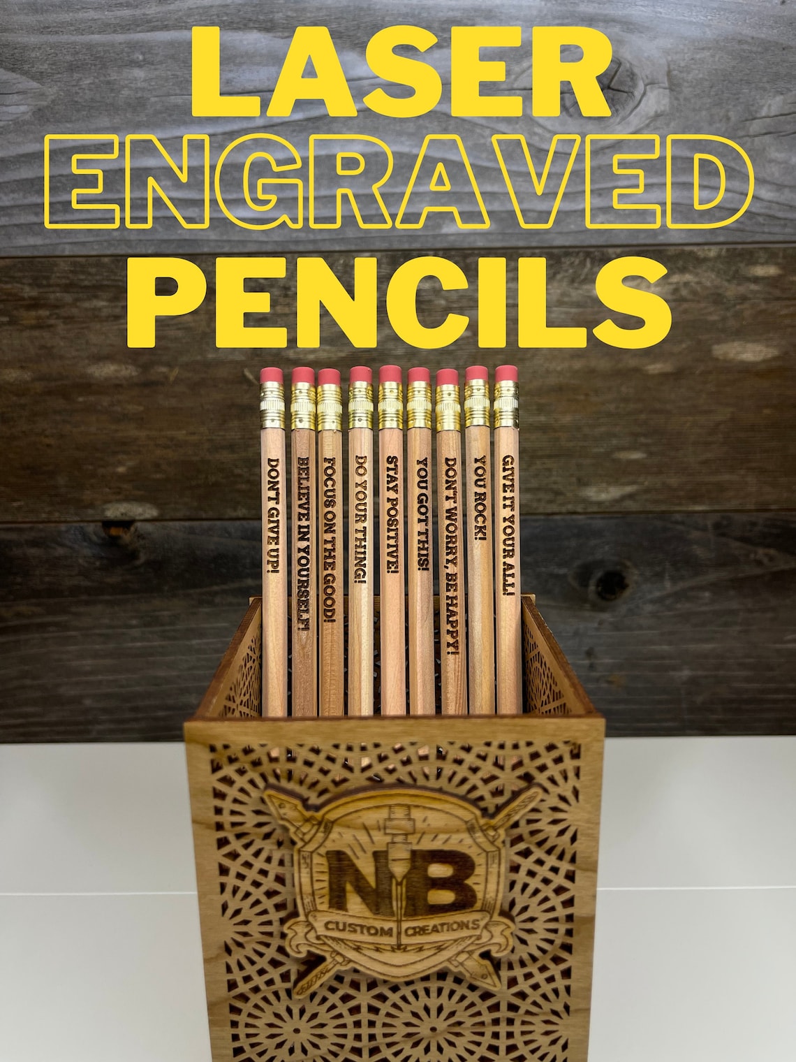 Personalized Laser Engraved Pencils | Back to School | School Supplies ...