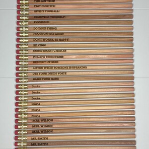 Personalized Laser Engraved Pencils | Back to School | School Supplies ...
