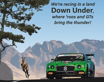 We’re racing in a land Down Under, where ‘roos and GTs bring the thunder!
