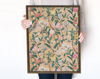 Vintage Floral Pattern Print | Coquette Room Decor | Flower Branch Wallpaper Print | Vintage Prints | Art Nouveau Print | printable | 301