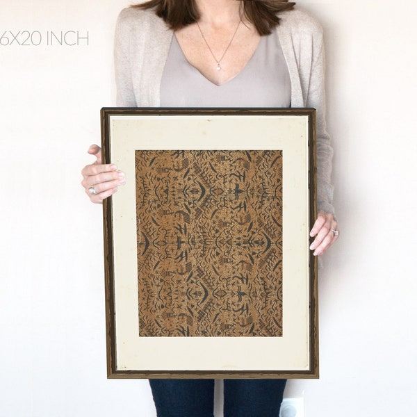 Brown Tapestry | Pattern Print | Earth Tone Wall Art | Dark Cottagecore | Neutral Wall Art | Fall Decor | Textile Wall Art | Printable | 315