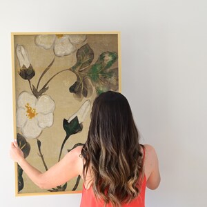 White Flower Painting | Modern Farm House Wall Art | Coquette Room Decor | Vintage Print | Instant Download | 479 image 7