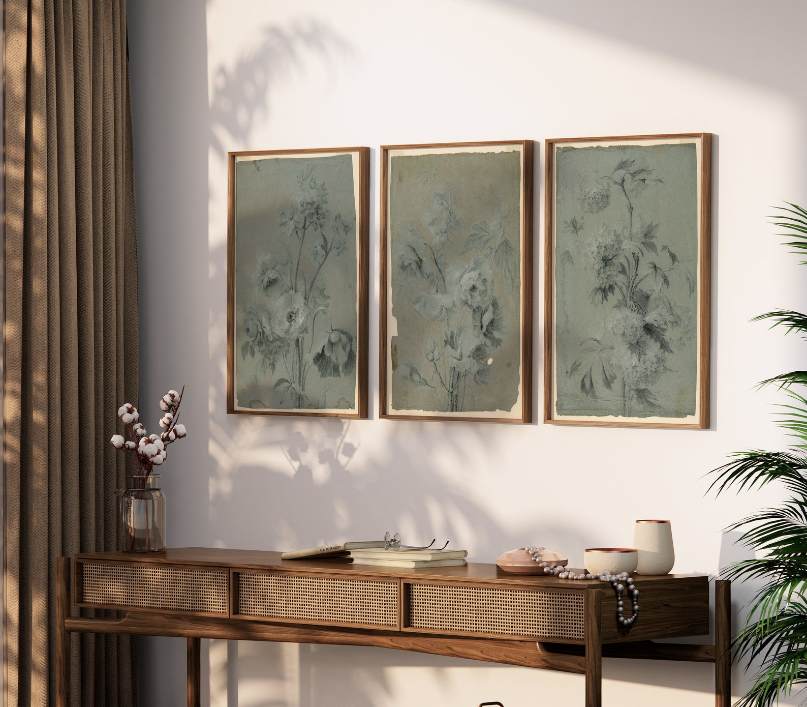 Antique Botanical Prints | Set of 3 Prints | Gallery Wall Set | Vintage ...