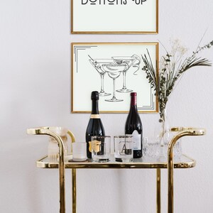 Set of Ten Bar Cart Prints, Vintage and Modern Printable Wall Art - Etsy
