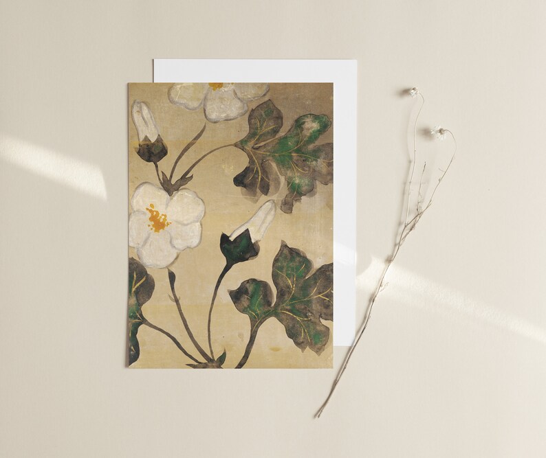 White Flower Painting | Modern Farm House Wall Art | Coquette Room Decor | Vintage Print | Instant Download | 479 image 5