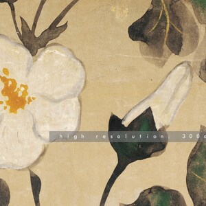White Flower Painting | Modern Farm House Wall Art | Coquette Room Decor | Vintage Print | Instant Download | 479 image 6