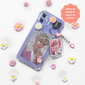 Transparent Clear Kpop iPhone Case w Photocard Holder • Shockproof • TPU • For iPhone 14 13 12 11 X/XS XR Pro Max Plus Mini