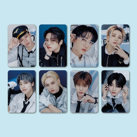 Stray Kids Photocard Set Pilot : for 5-STAR OT8 Fanmade Lomo Perfect Gift  for STAY Friends, Mom 