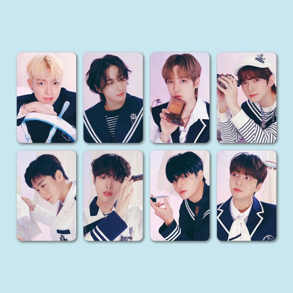 ATEEZ Photocard Set, ANITEEZ in Illusion Concept, Fanmade Photocards, Lomo, Perfect Gift for ATINY Friends, Daughter, Double-sided