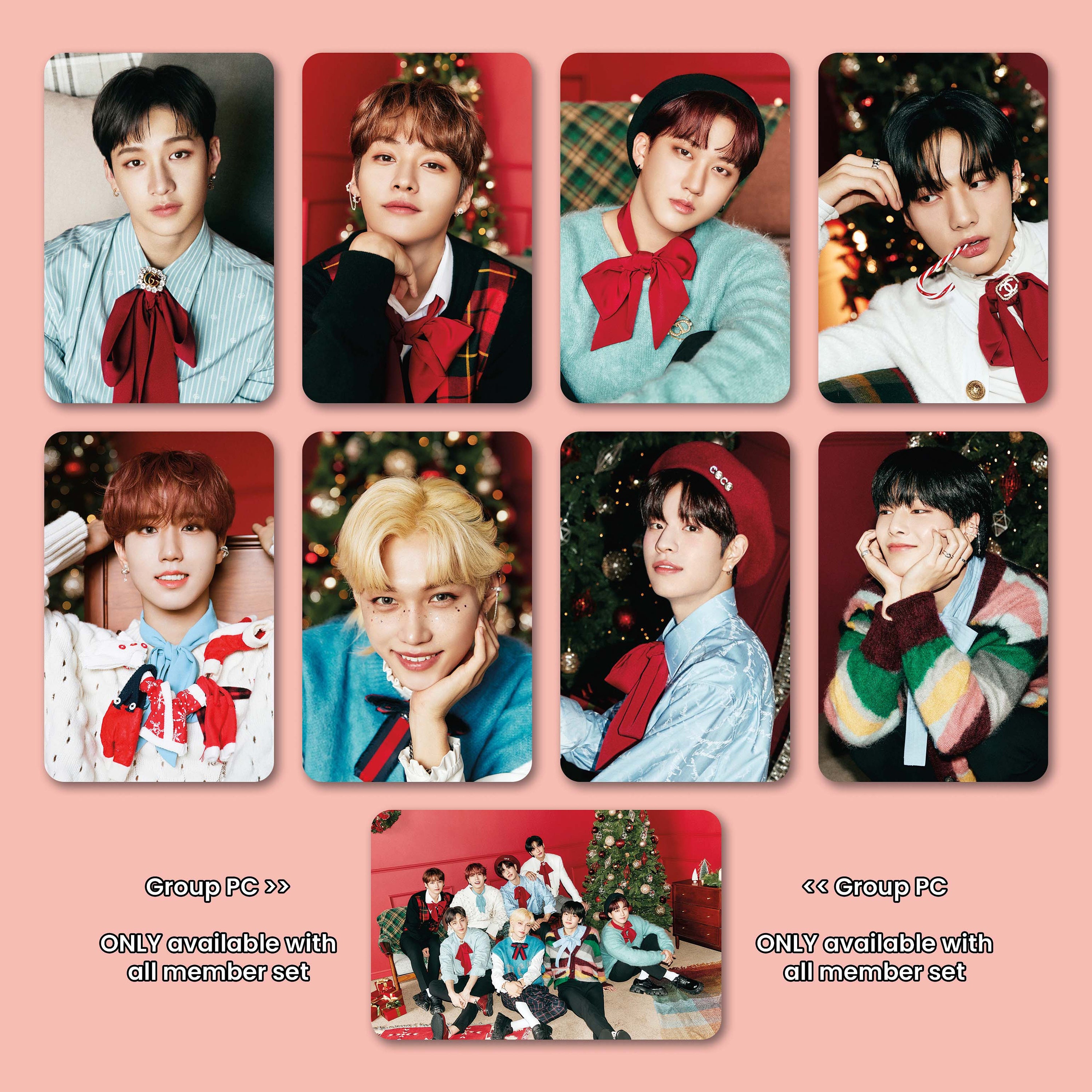 STRAY KIDS OFFICIAL PHOTO CARD - [Christmas evel ] – K Pop Pink