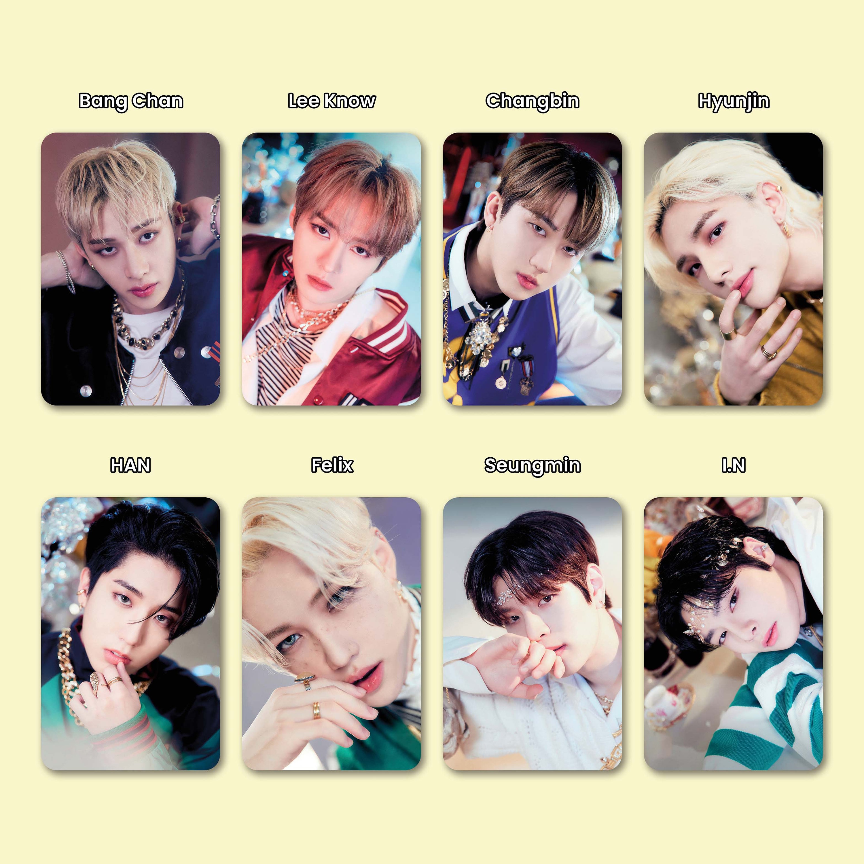 Stray Kids Photocard Set the Victory OT8 Fanmade Lomo Perfect Gift for STAY  Friends, Mom, Daughter Matte 