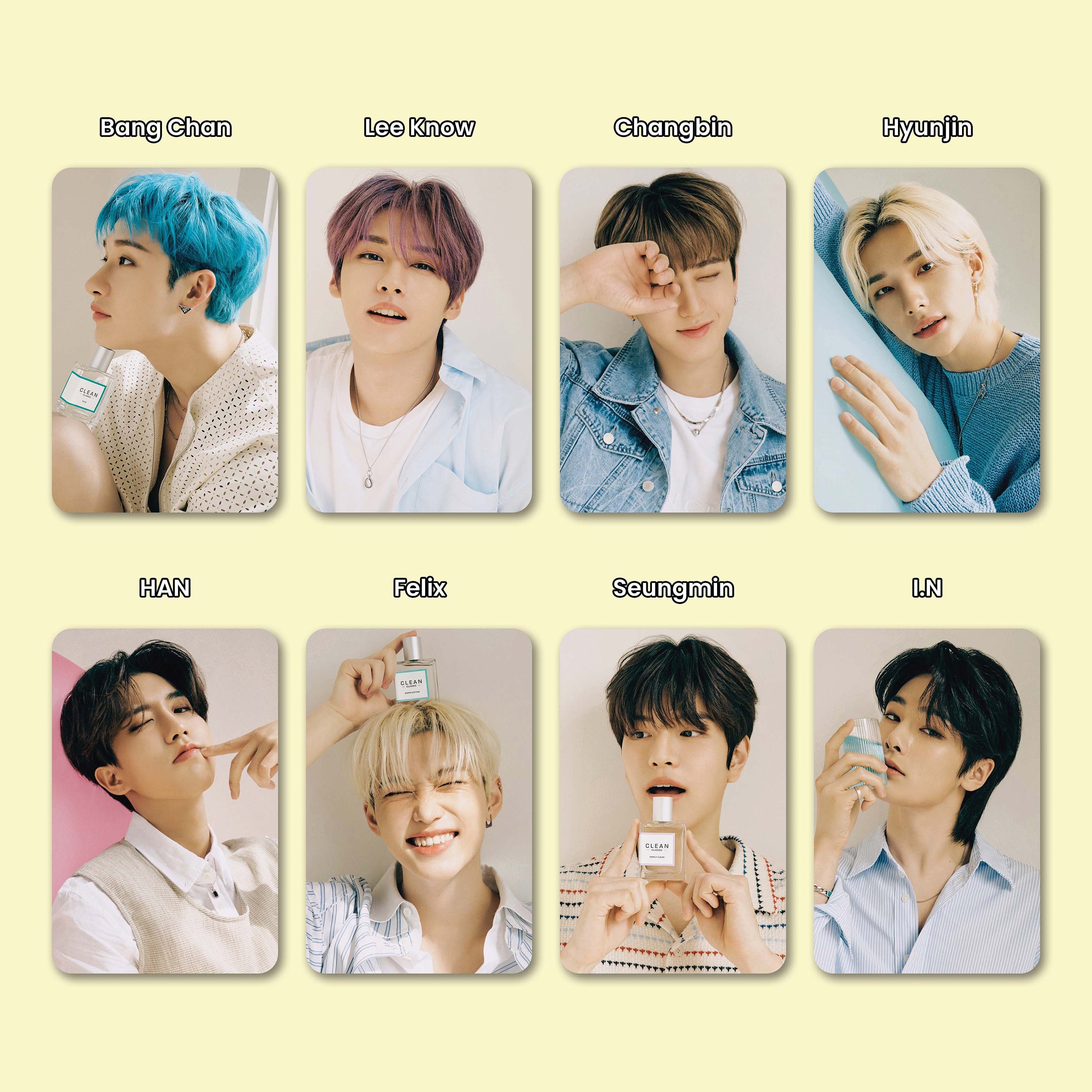 Stray Kids Photocard Set 1st Look Magazine OT8 Fanmade Etsy Stray Kids Photocard Set 1st Look Magazine OT8 Fanmade Etsy