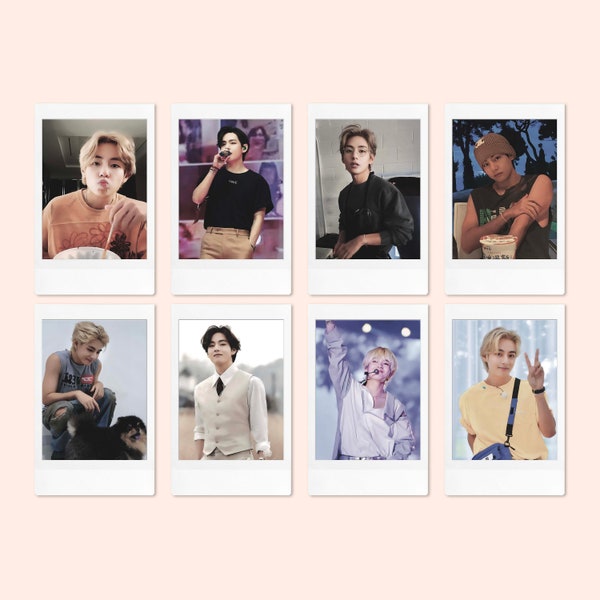 V Taehyung Polaroid Set 1, BTS Fanmade, Boyfriend Material, Perfect Gift for ARMY Friends, Mom, Daughter