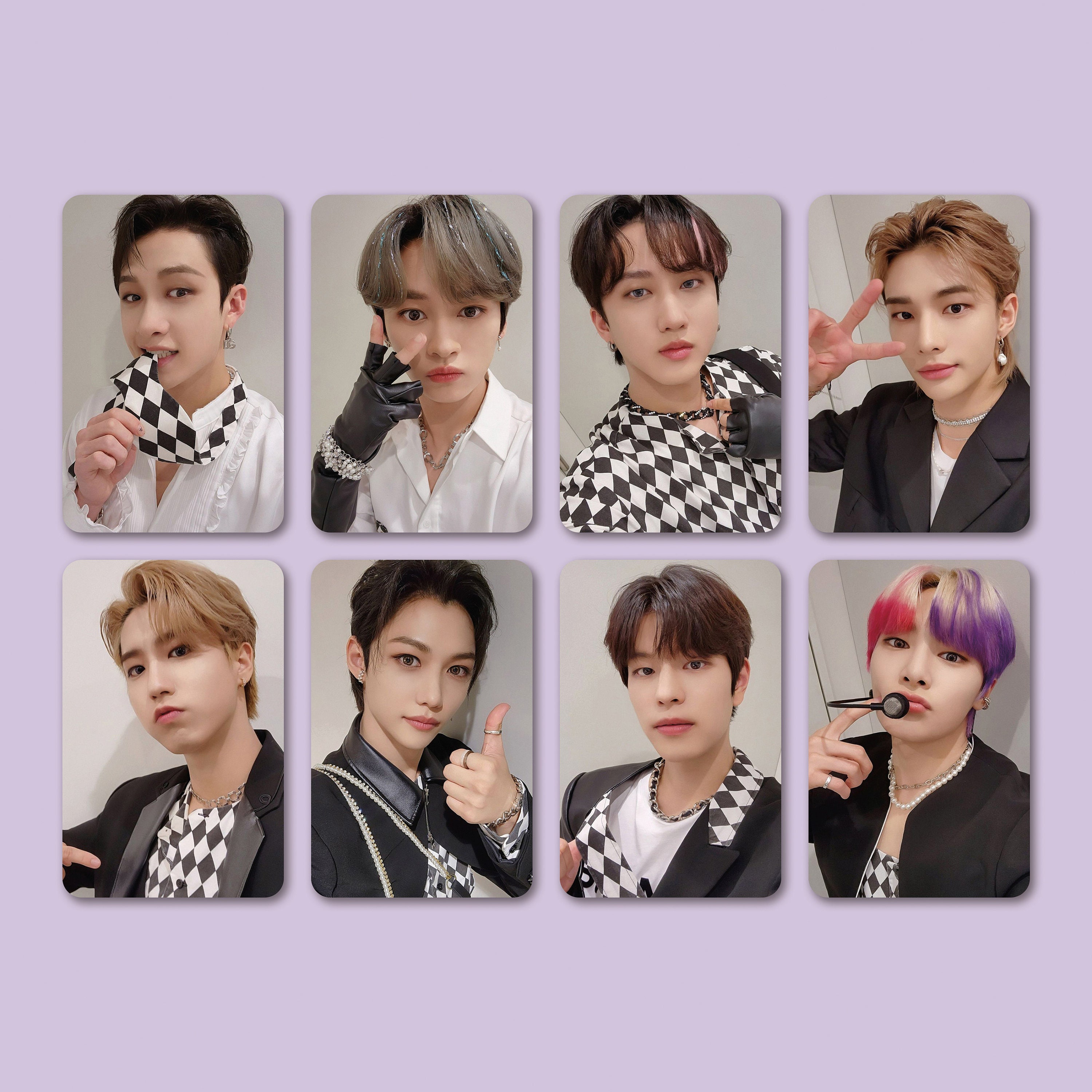 Stray Kids Photocard Set Buzzrhythm Selfies 1 Fanmade Lomo OT8 Perfect Gift  for STAY Friends, Mom, Daughter Matte Double-sided -  México