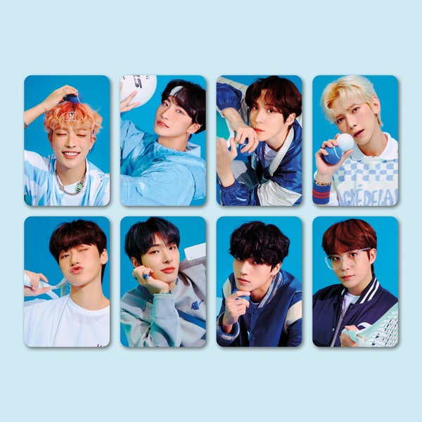 ATEEZ Photocard Set • Color Concept Capri • OT8 • Fanmade Lomo • Perfect Gift for ATINY Friends, Mom, Daughter