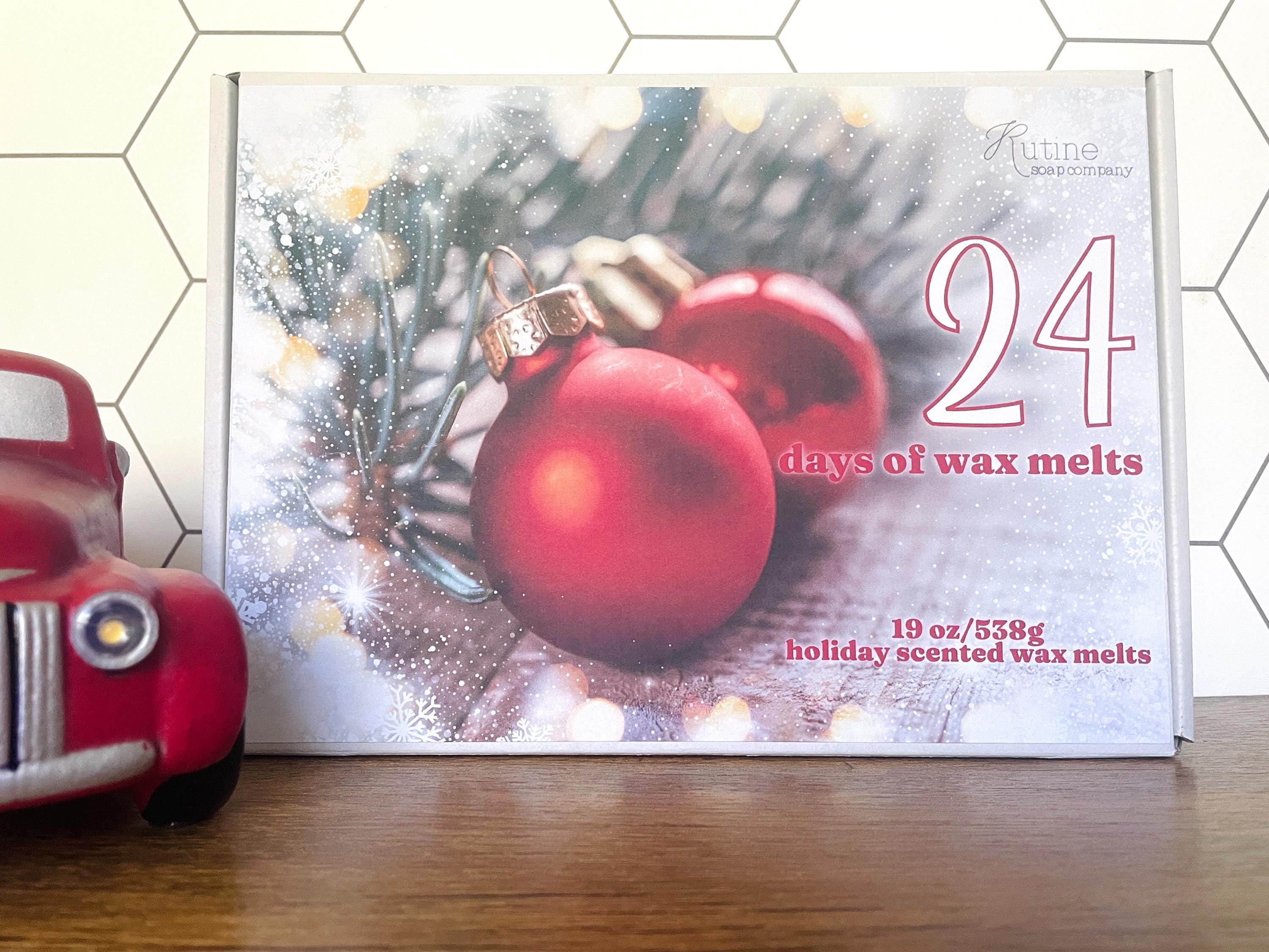 24 Days of Wax Melts, Christmas Advent Calendar, Assorted Holiday Scents for Home, Winter Countdown with Wax Melts, Housewarming gift