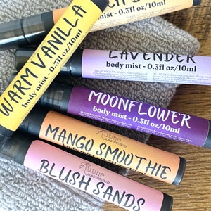 Choose your scent 10ml body mist, perfume spray in fine atomizer, lavender body spray, perfume dupes in a body mist, eau de cologne