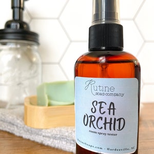 Sea Orchid Odor Eliminating Room Spray, natural deodorizer, linen refresher, home fragrance, spa home air freshener, after toilet spray