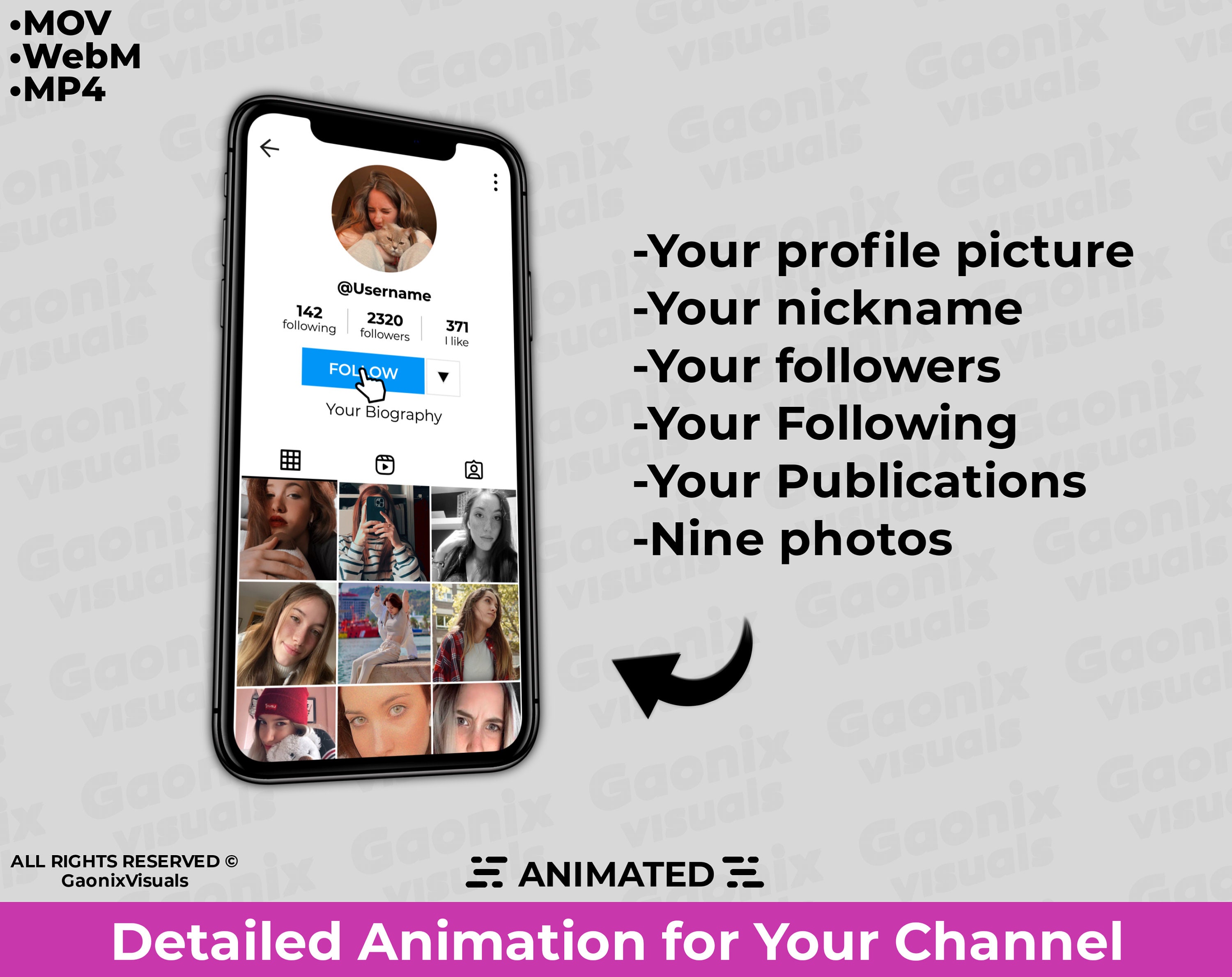 Custom Animated Overlay With Integrated Special Effects to Enhance the ...
