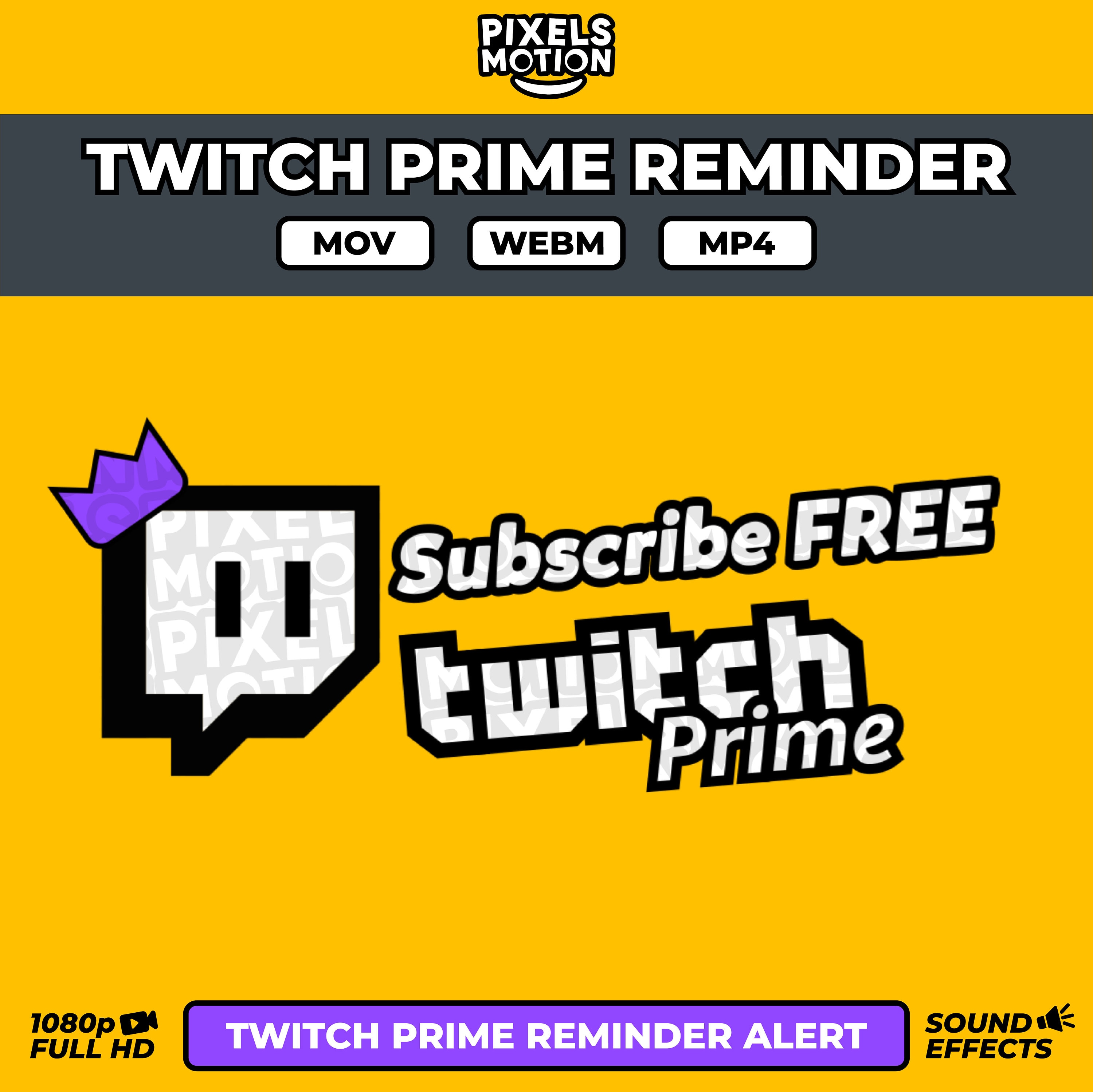 Amazon Account Twitch Account Link Prime To Twitch Custom Animated