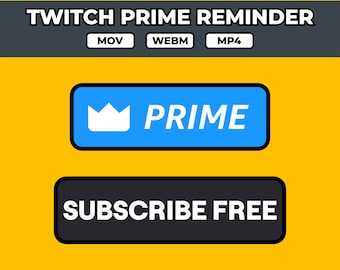 Subscribe Button Use Twitch Prime Sub Mobile Twitch Account Twitch