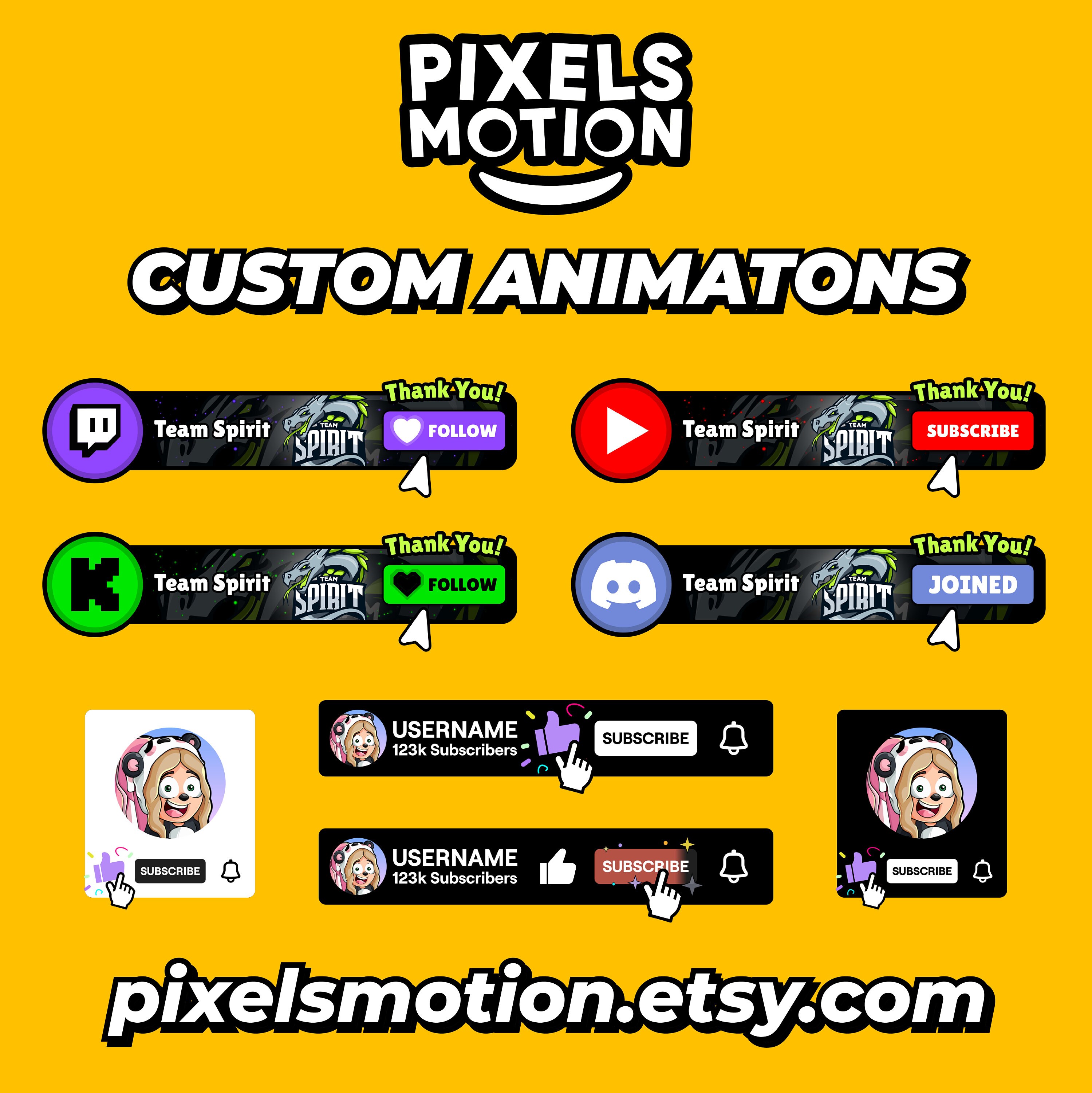 Animated Twitch Prime Subscribe Button Overlay With Integrated Special ...