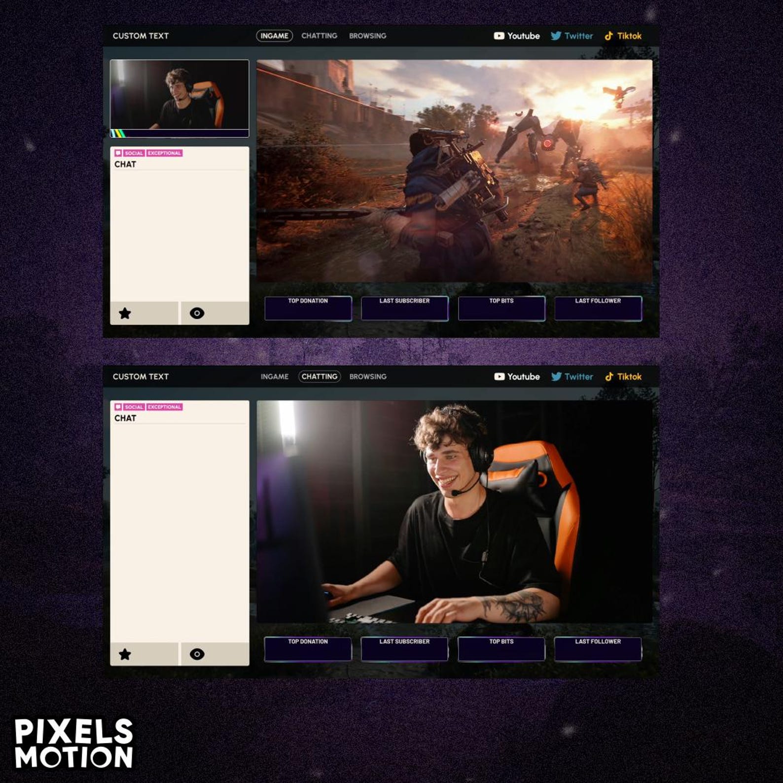Raiders Animated Stream Overlay Package, Twitch/youtube/kick. Screens ...