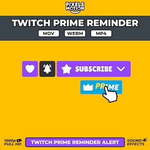 Animated Twitch Subscribe Button Overlay with integrated special effects to enhance your channel v5.