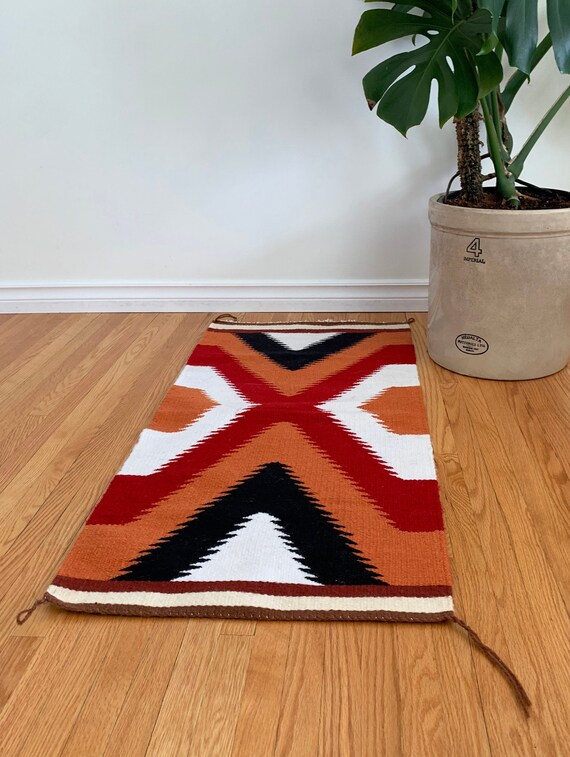 Vintage Navajo Rug or Horse Blanket Etsy