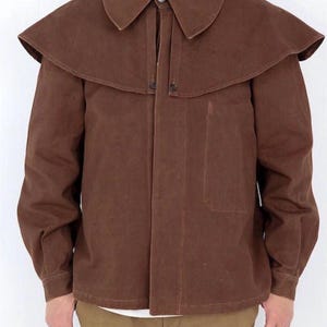 Vintage French Canvas Hunting Jacket/French Railroad Jacket/French Workwear, Size 40/M