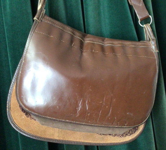 Vintage French Leather Hunting Bag 1950’s Gibecière G… Gem