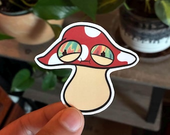 Psychedelic Mushroom Sticker